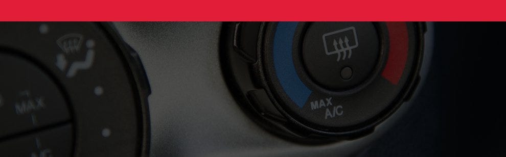 car Air Conditioner Blowing Banner