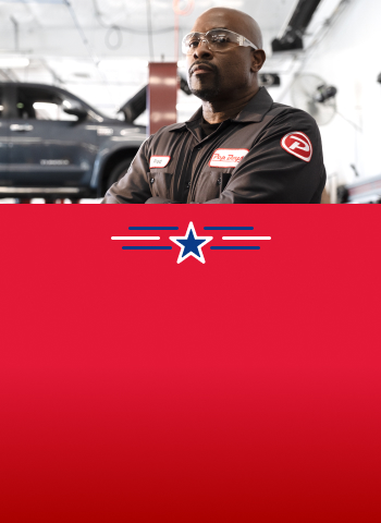 Four Tires on Red Background